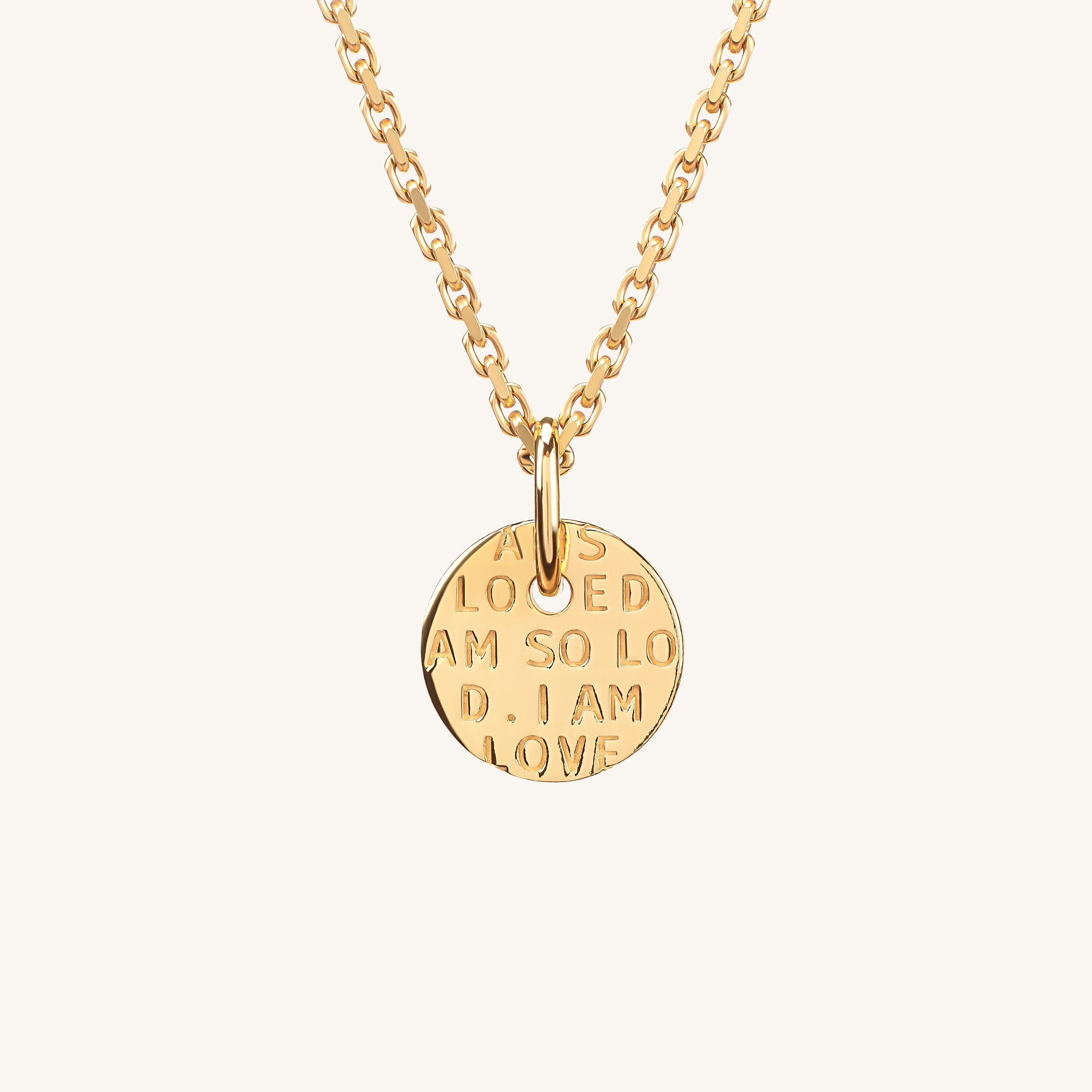 I Am So Loved Necklace Gold