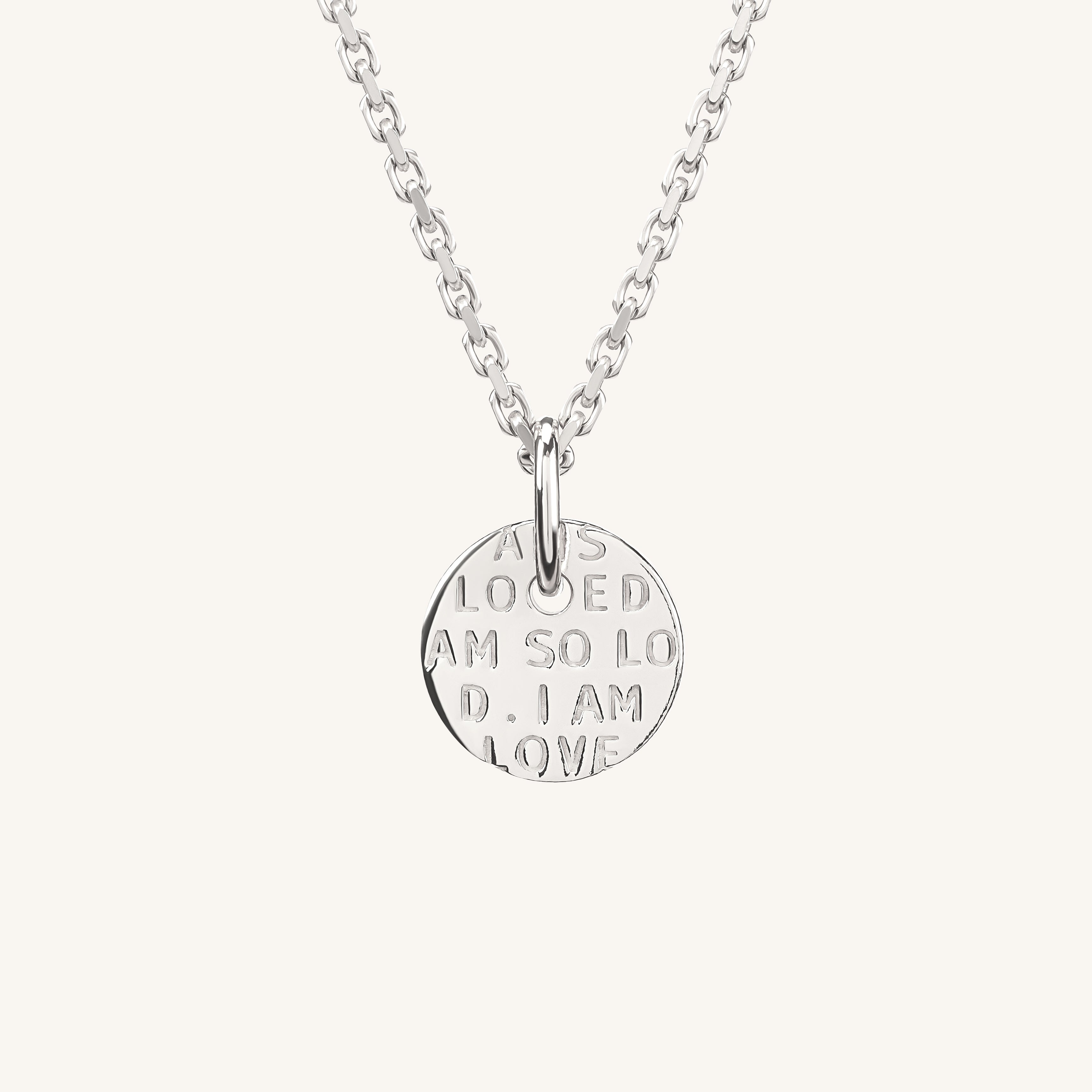 I Am So Loved Necklace Silver