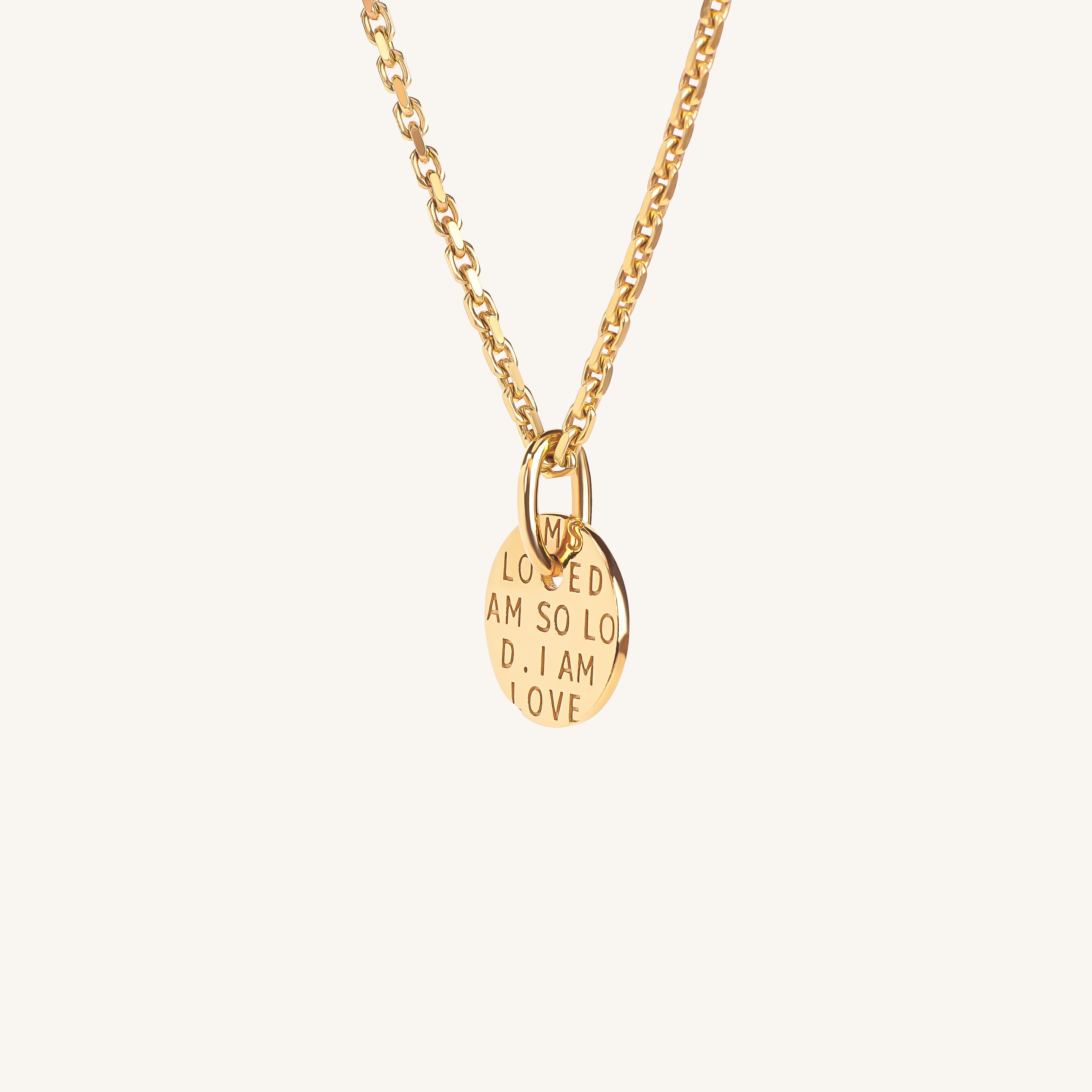 I Am So Loved Necklace Gold