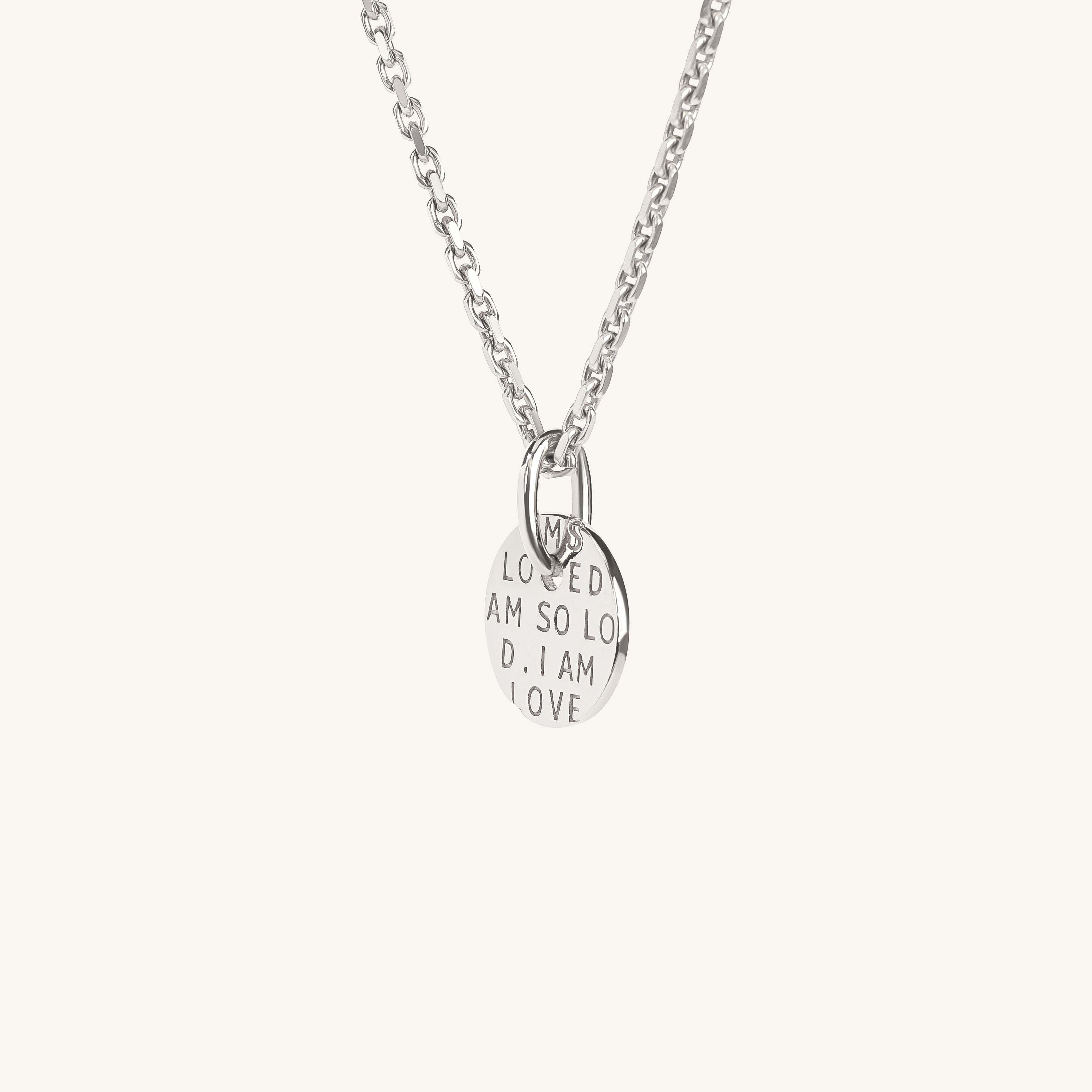 I Am So Loved Necklace Silver