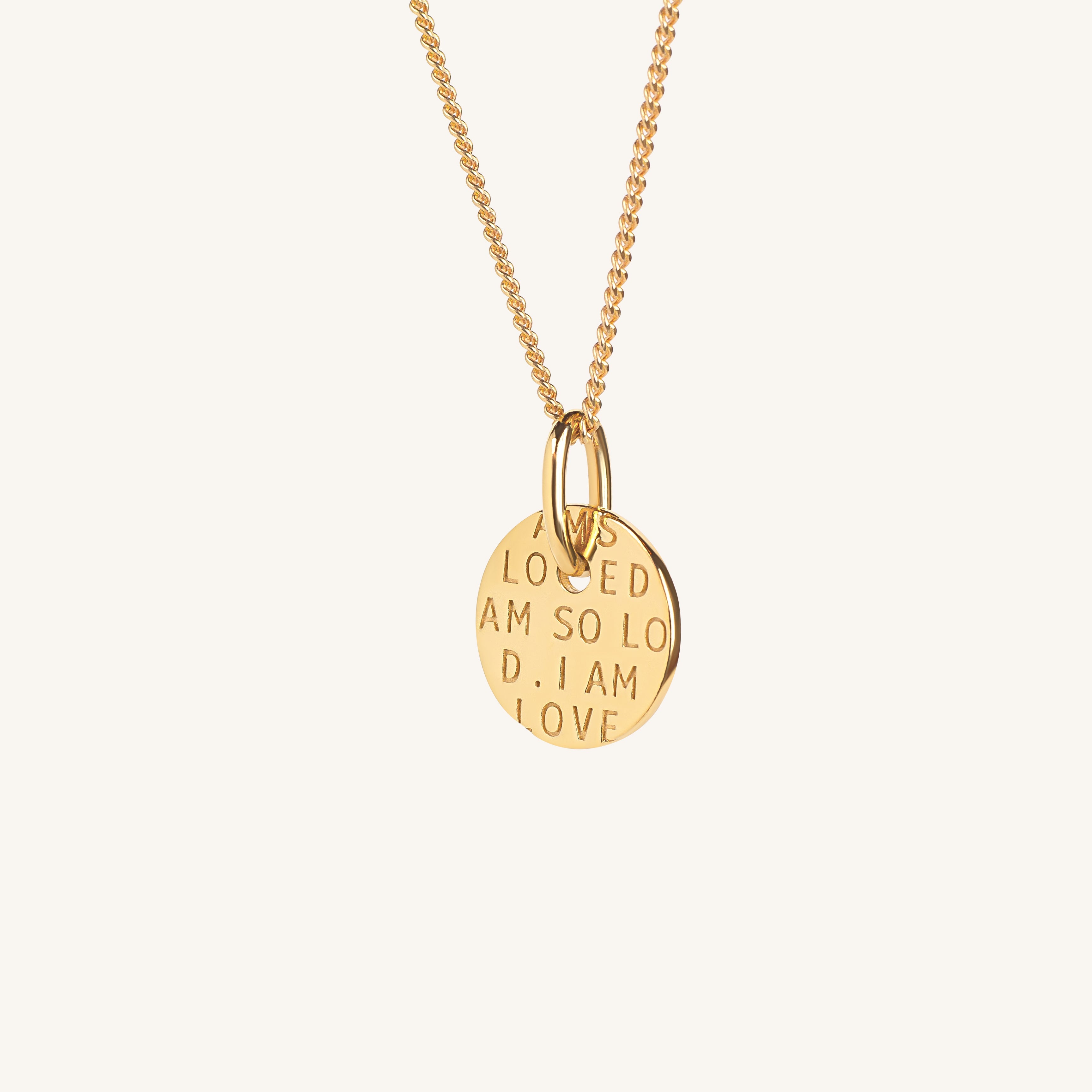 I Am So Loved Necklace Gold