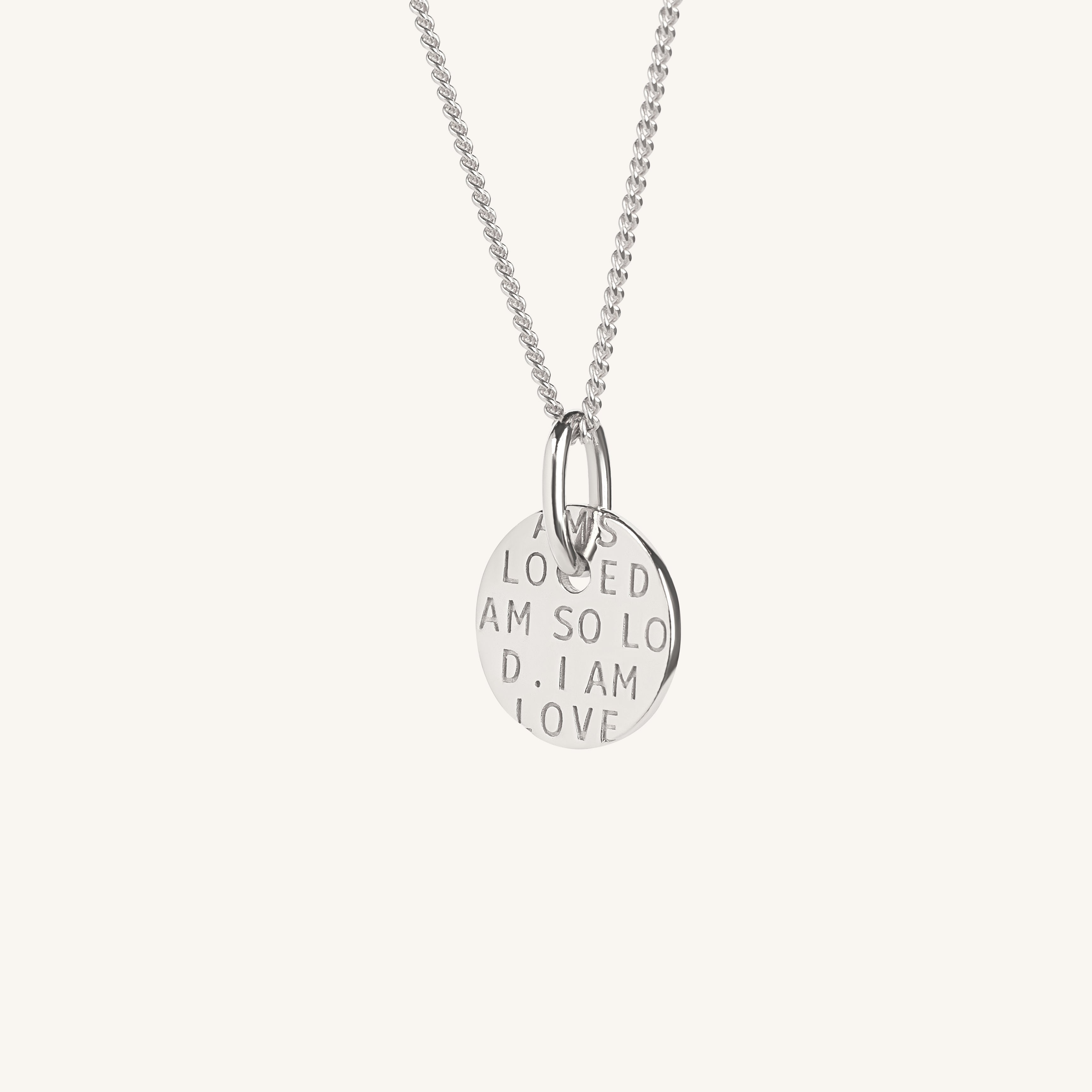 I Am So Loved Necklace Silver