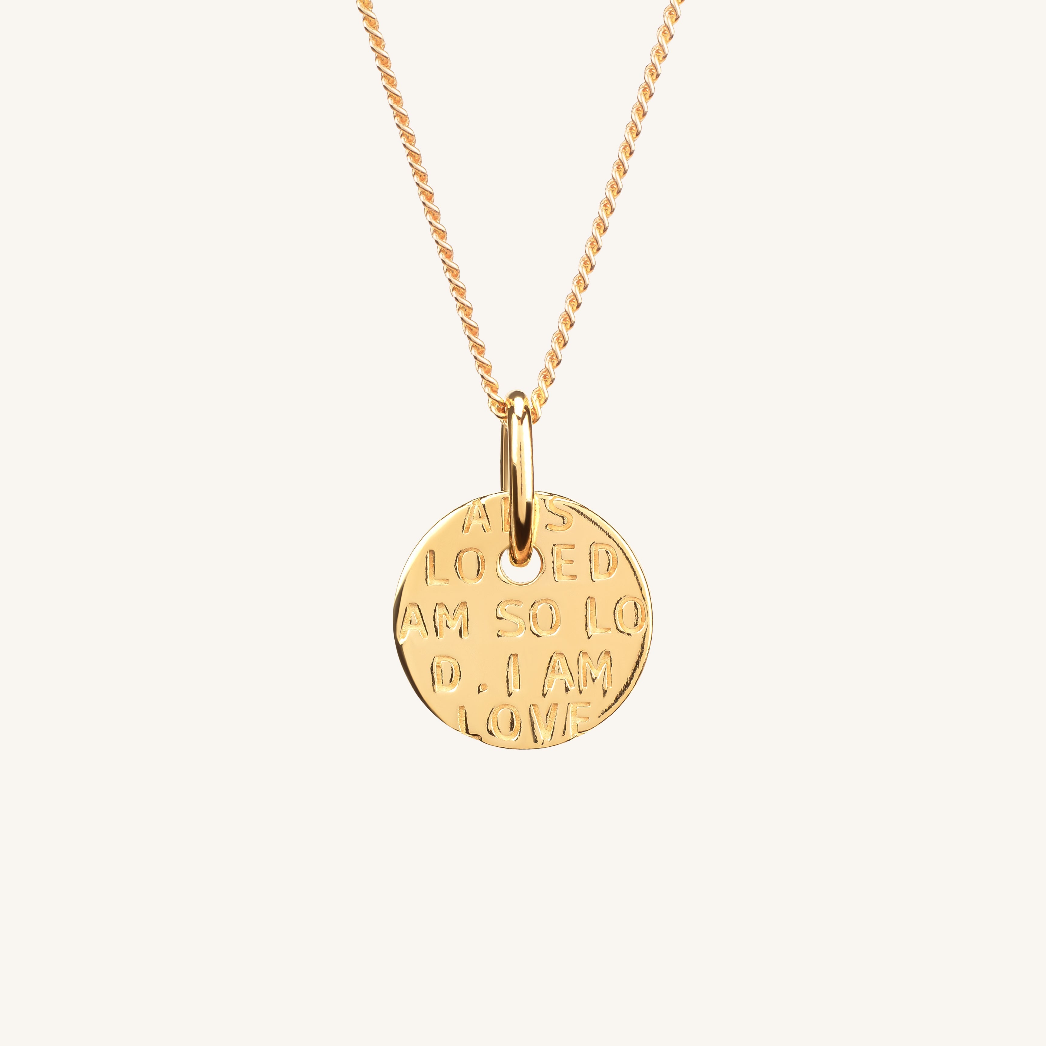 I Am So Loved Necklace Gold