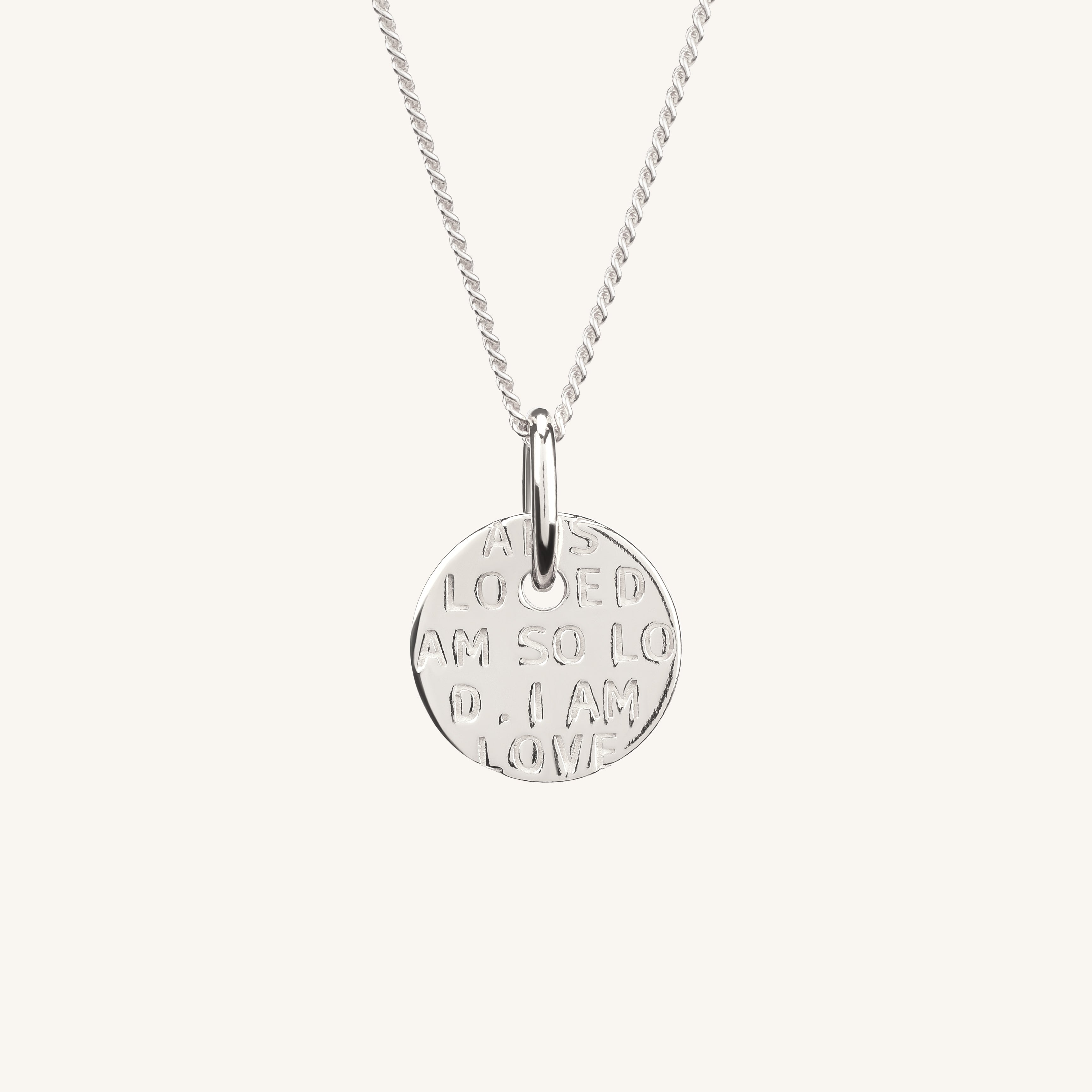 I Am So Loved Necklace Silver