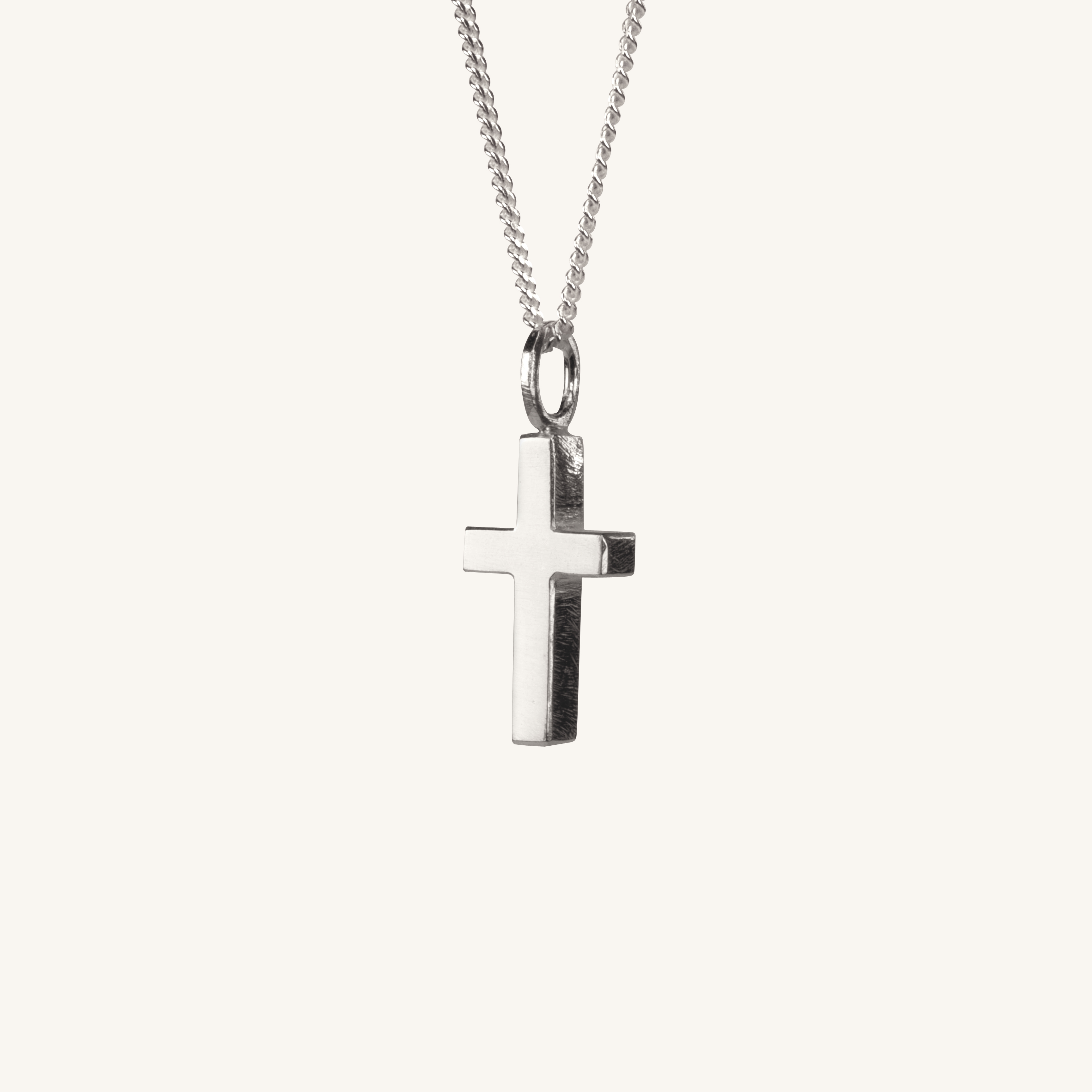 Jesus NO.1 , Cross Necklace Silver - dorotheas jewelry