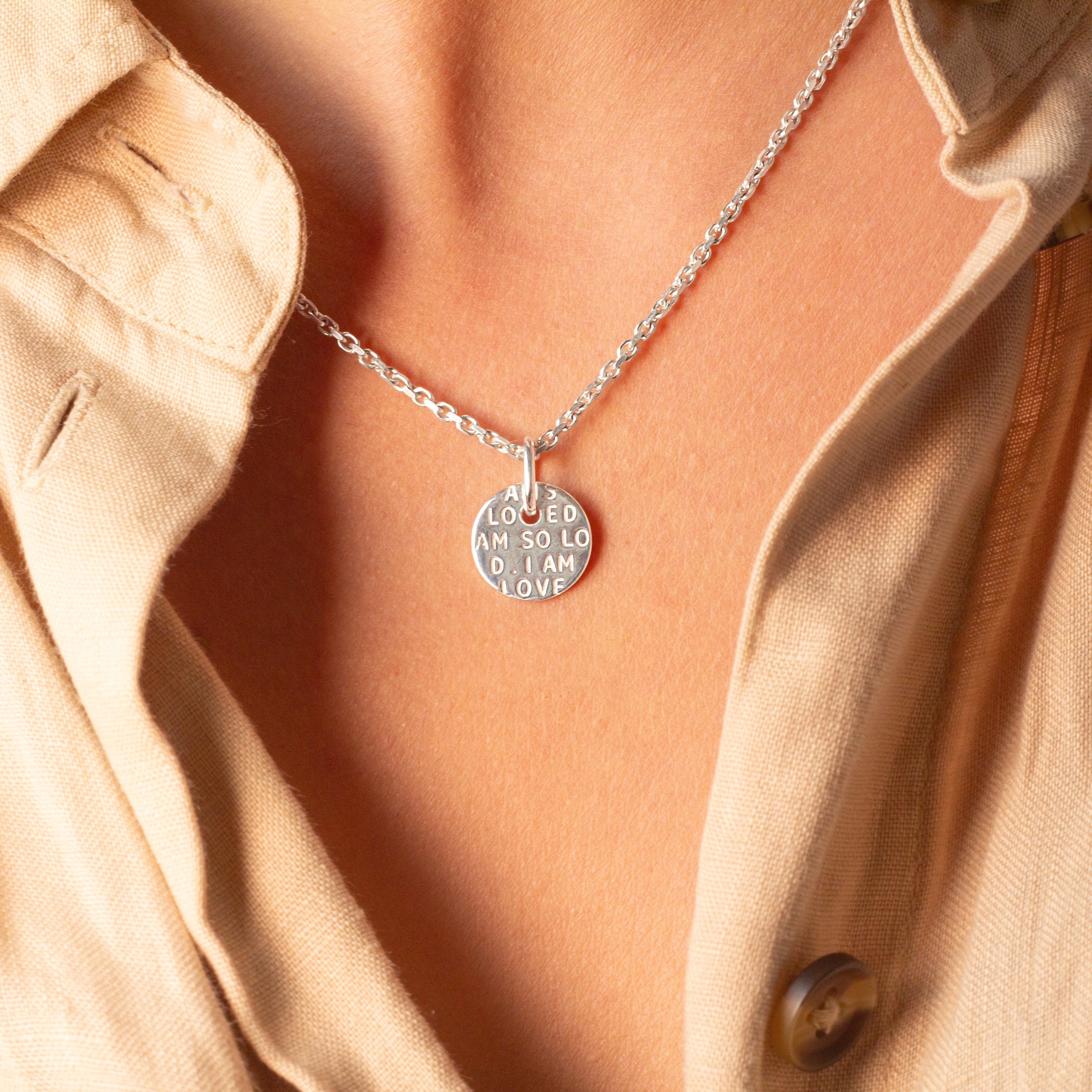 I Am So Loved Necklace Silver