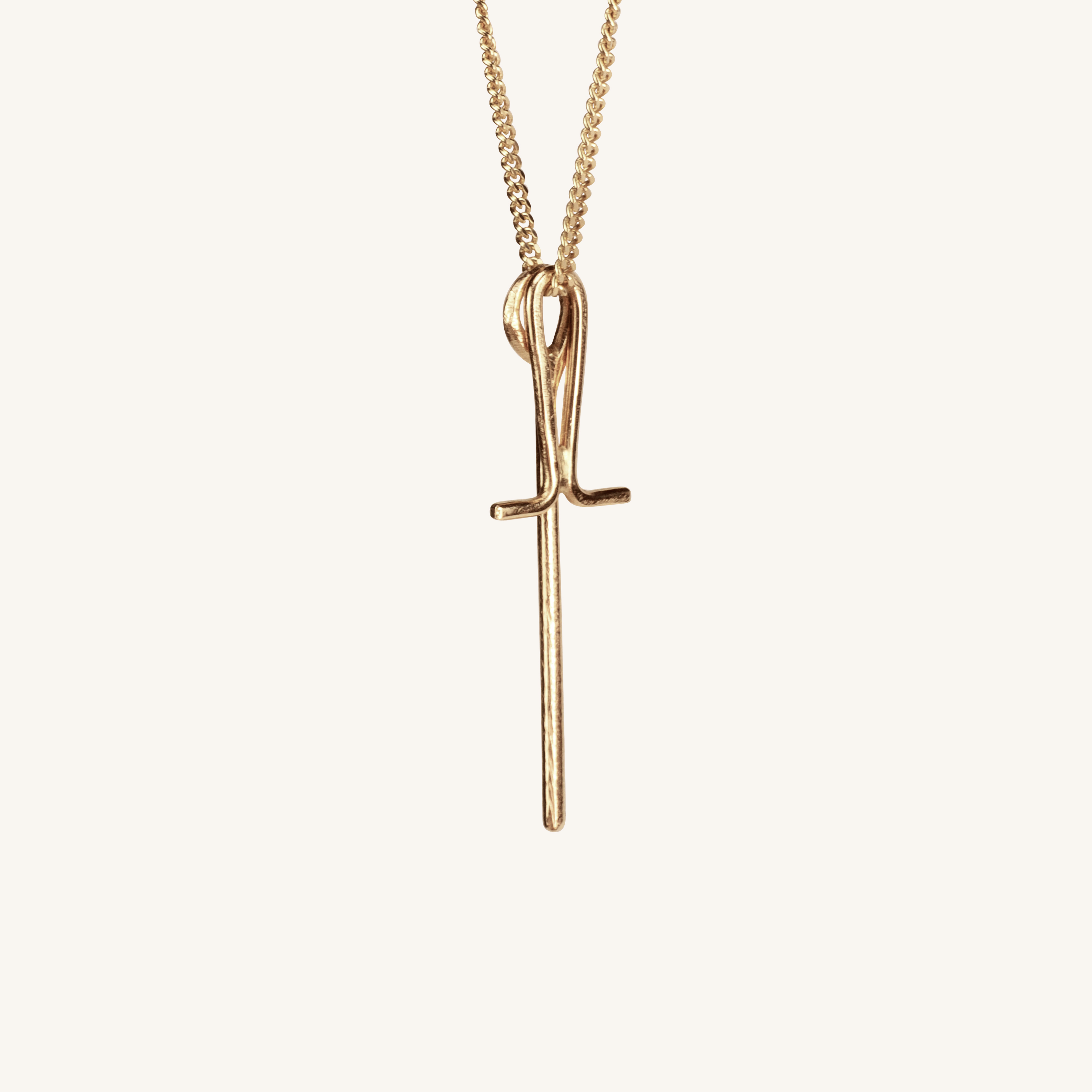 Alfa and Omega Cross 18K Gold - dorotheas jewelry