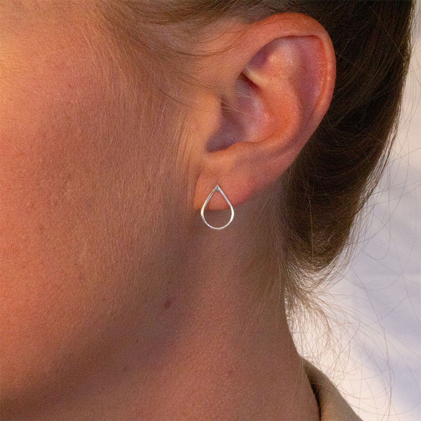 Tears of Hope, Stud Earrings Silver