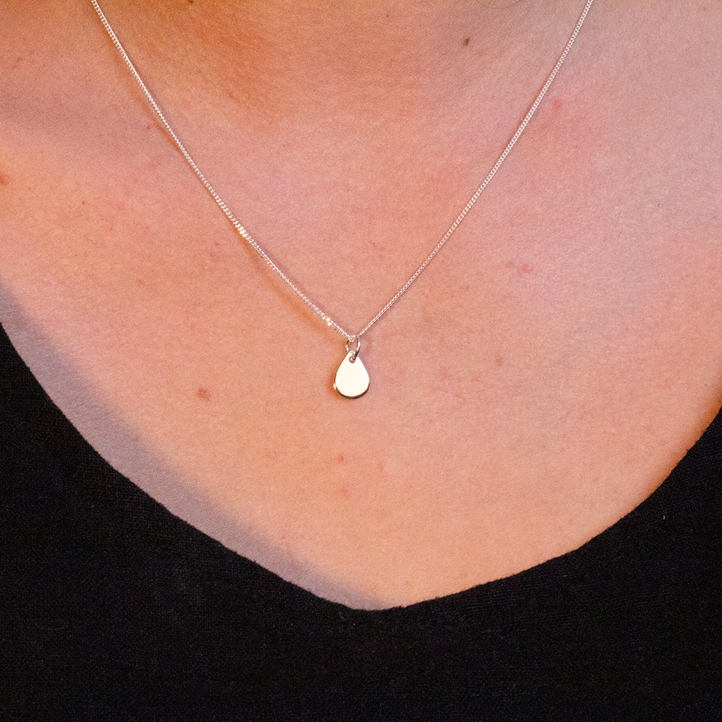 Tears of Hope Pendant Necklace Silver