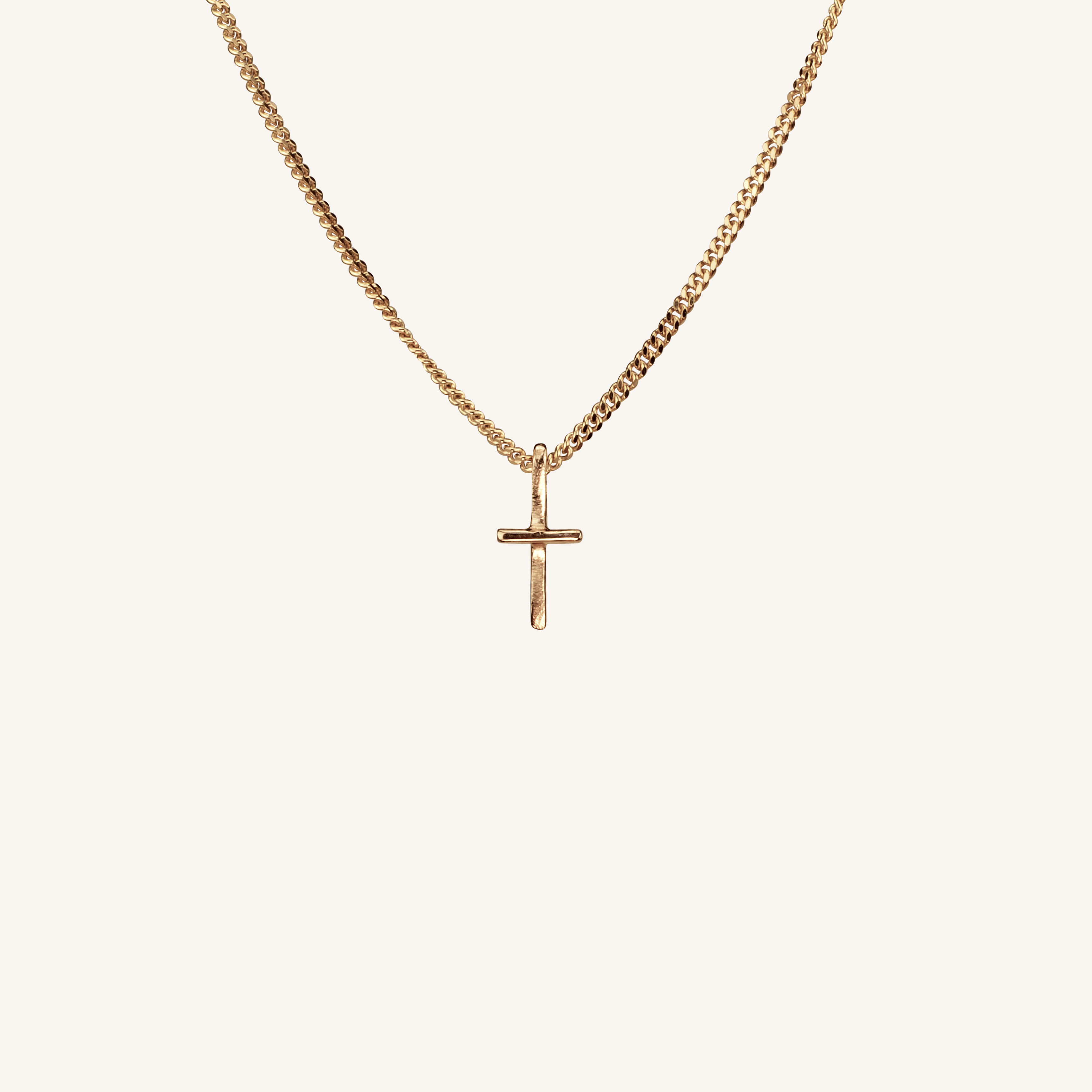 The light, Cross Necklace 18K Gold - dorotheas jewelry