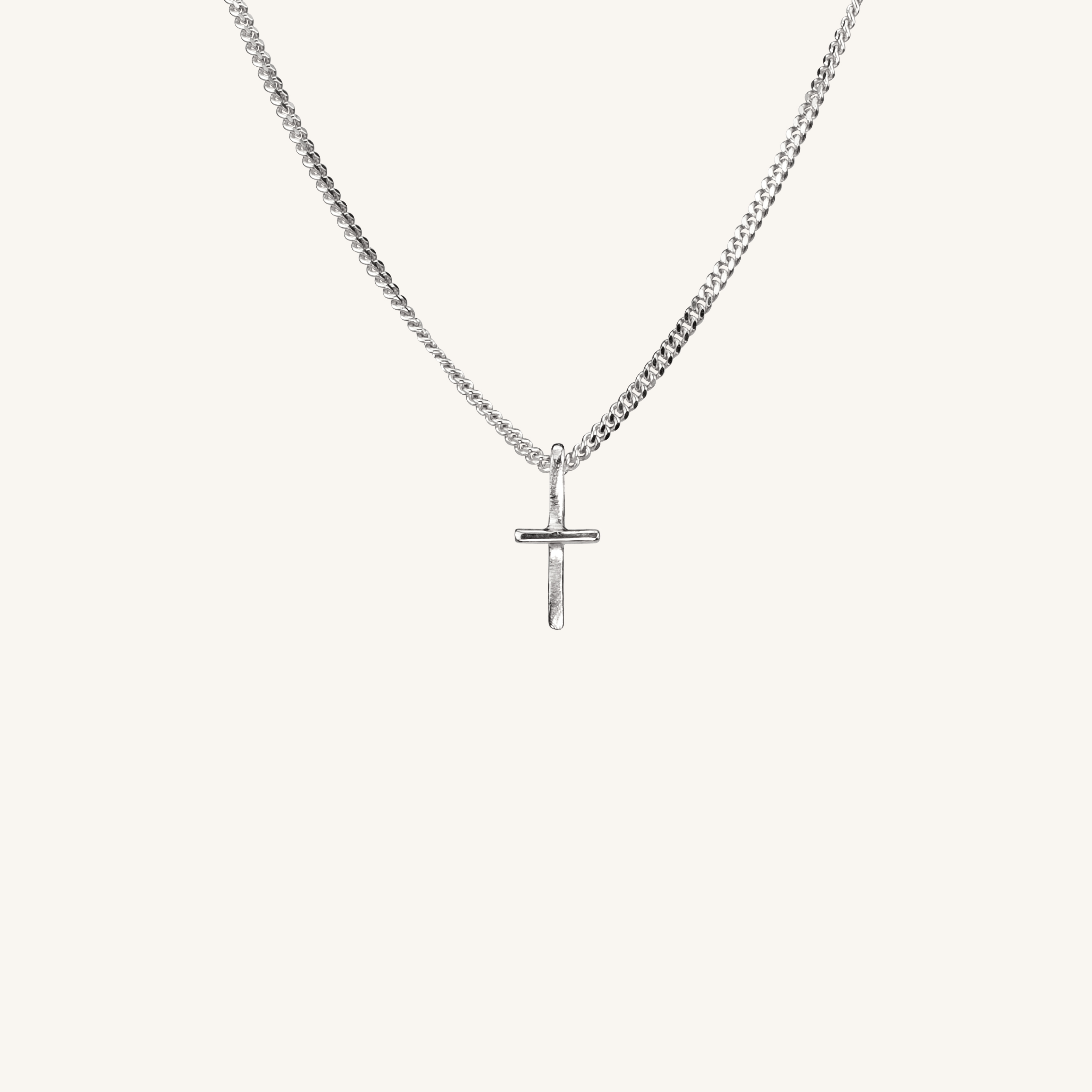 The light, Cross Necklace, Silver - dorotheas jewelry