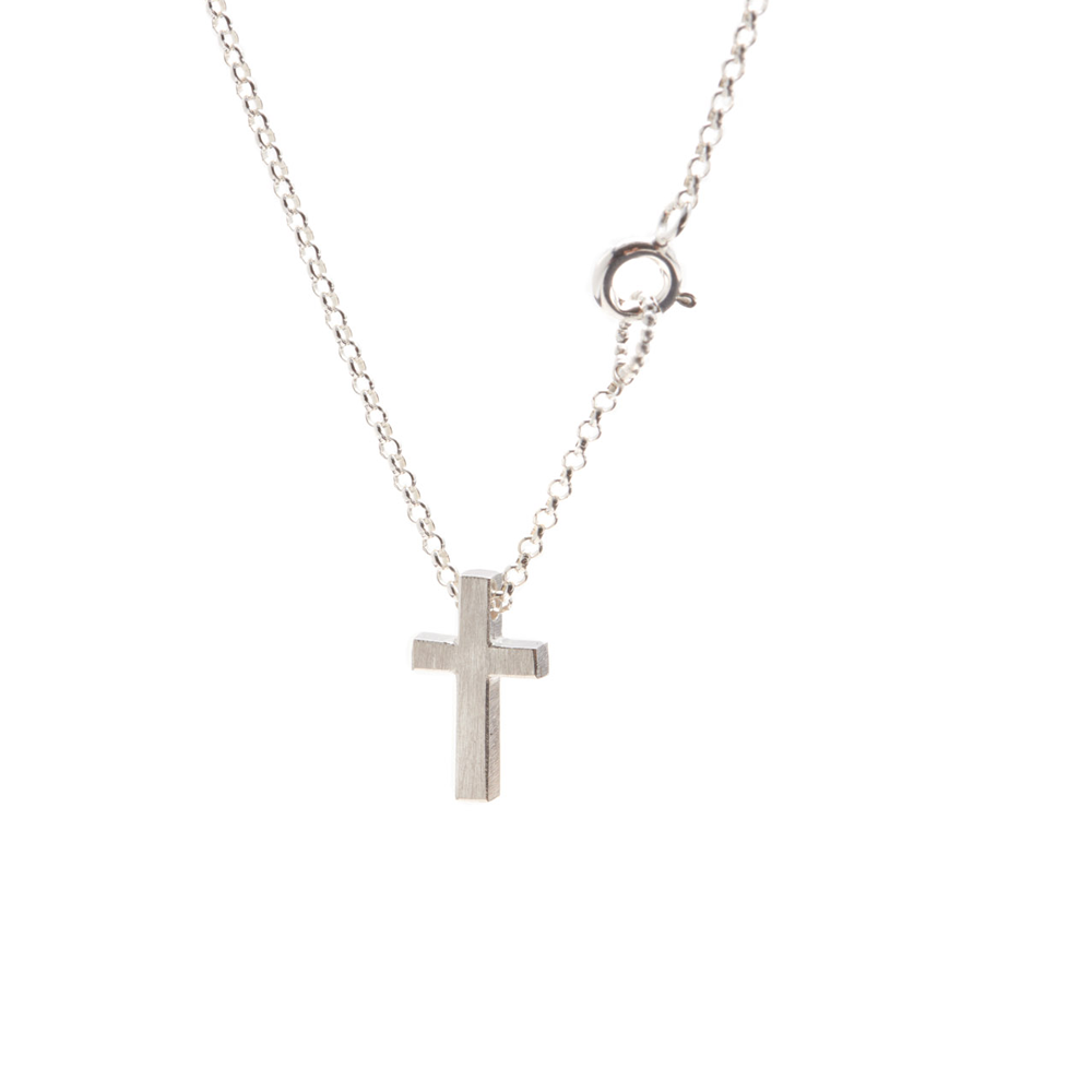 Jesus NO.1 , Cross Necklace Silver