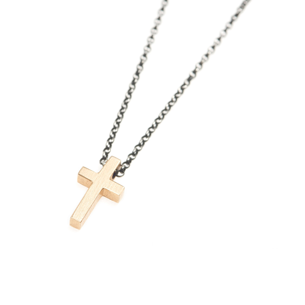 Jesus NO.1, Cross Necklace 18K Gold